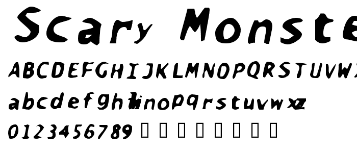 Scary Monsters font
